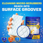 Instant Magic Eraser Sponges – Universal Stain & Scuff Remover (10x more powerful)