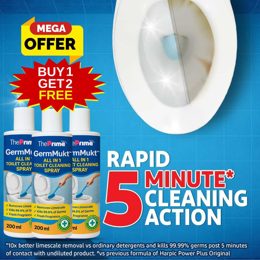 GermMukt™ All in 1 Toilet Cleaning Spray | Buy 1 Get 2 Free