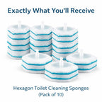 PumiShine Heavy-Duty Toilet Scrubber – Extra Long Handle + 7 Replacement Heads