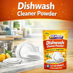 4X Power Home Cleaning Pack - Toilet & bathroom, Floor, Dishwash, Fabric cleaner Powder