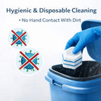 PumiShine Heavy-Duty Toilet Scrubber – Extra Long Handle + 7 Replacement Heads